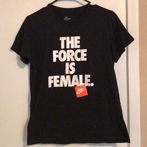 nike the force is female shirt